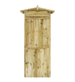 Abri de stockage pour jardin Pin Imprégné 100 x 100 x 210 cm