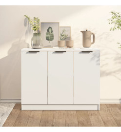 Buffet Blanc 90,5x30x70 cm Bois d'ingénierie