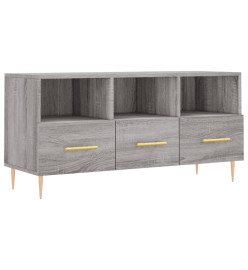 Meuble TV sonoma gris 102x36x50 cm bois d'ingénierie