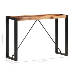 Table console 110x35x76 cm Bois massif