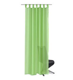 Rideau fin Vert pomme 140x245 cm 2 pcs