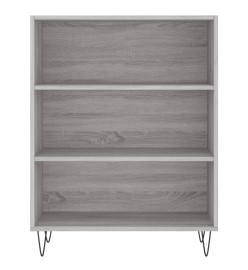 Buffet haut Sonoma gris 69,5x34x180 cm Bois d'ingénierie