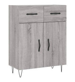 Buffet haut Sonoma gris 69,5x34x180 cm Bois d'ingénierie