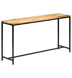 Table console 140 x 35 x 76 cm Bois de manguier massif brut