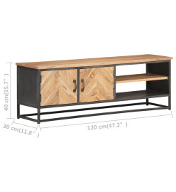 Meuble TV 120x30x40 cm Bois d'acacia massif