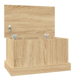 Boîte de rangement chêne sonoma 50x30x28 cm bois d'ingénierie