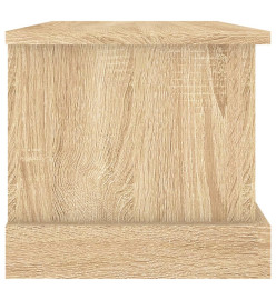 Boîte de rangement chêne sonoma 50x30x28 cm bois d'ingénierie