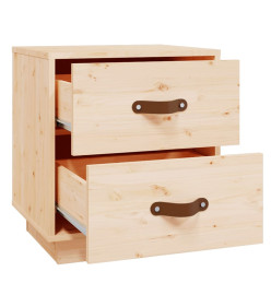 Tables de chevet 2 pcs 40x34x45 cm Bois de pin massif