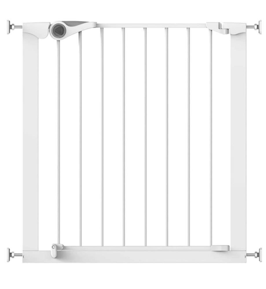 Noma Barrière de sécurité Easy Pressure Fit 75-82 cm Métal Blanc 93439