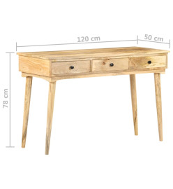 Table console 120x50x78 cm Bois de manguier massif