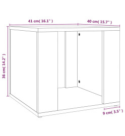 Table de chevet Gris béton 41x40x36 cm Bois d'ingénierie