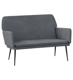 Banc Gris foncé 108x79x79 cm Velours