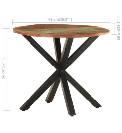 Table d'appoint 68x68x56 cm Bois de récupération massif