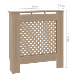 Cache-radiateur MDF 78 cm