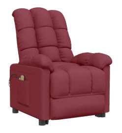 Fauteuil de massage Rouge bordeaux Tissu