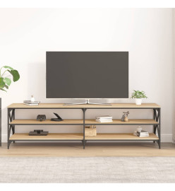 Meuble TV chêne sonoma 180x40x50 cm bois d'ingénierie