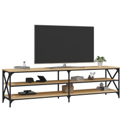 Meuble TV chêne sonoma 180x40x50 cm bois d'ingénierie