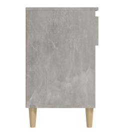 Armoire à chaussures Gris béton 102x36x60 cm Bois d'ingénierie