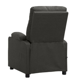 Fauteuil inclinable électrique Gris foncé Tissu