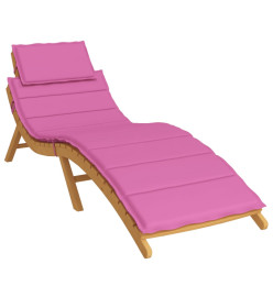 Coussin de chaise longue rose tissu oxford