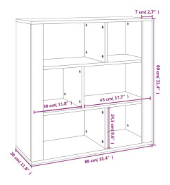 Buffet Chêne sonoma 80x30x80 cm Bois d'ingénierie