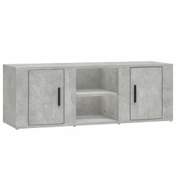 Meuble TV Gris béton 100x31,5x35 cm Bois d'ingénierie