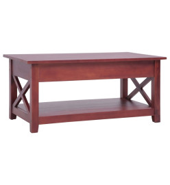 Table basse Marron 100x55x46 cm Bois d'acajou massif