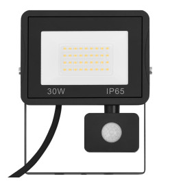 Projecteur à LED avec capteur 30 W Blanc chaud