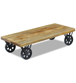 Table basse en bois de manguier 120 x 60 x 30 cm