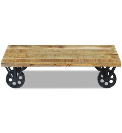 Table basse en bois de manguier 120 x 60 x 30 cm