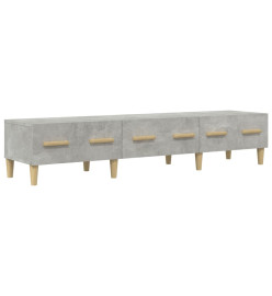 Meuble TV Gris béton 150x34,5x30 cm Bois d'ingénierie