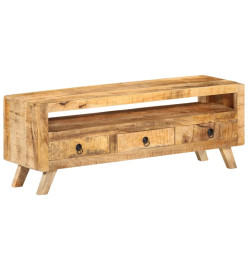 Meuble TV 110x30x40 cm Bois massif de manguier