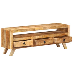 Meuble TV 110x30x40 cm Bois massif de manguier