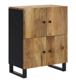 Buffet avec 4 portes 60x33x75 cm bois massif de manguier