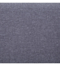 Banc avec compartiment de rangement 116 cm Gris clair Polyester