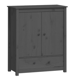 Buffet Gris 83x41,5x100 cm Bois massif de pin