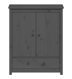 Buffet Gris 83x41,5x100 cm Bois massif de pin