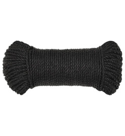 Corde de travail Noir 8 mm 50 m polypropylène