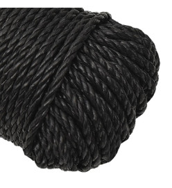 Corde de travail Noir 8 mm 50 m polypropylène