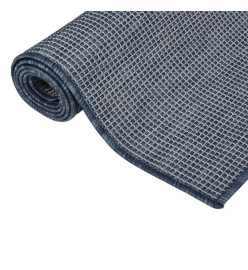 Tapis à tissage plat d'extérieur 200x280 cm Bleu