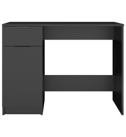 Bureau noir 100x50x75 cm bois d'ingénierie