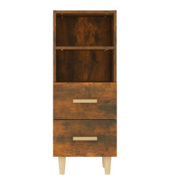 Buffet Chêne fumé 34,5x34x90 cm Bois d'ingénierie