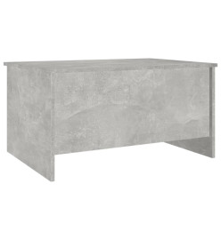 Table basse Gris béton 80x55,5x41,5 cm Bois d'ingénierie