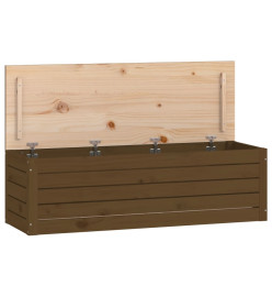 Boîte de rangement Marron miel 109x36,5x33 cm Bois massif pin