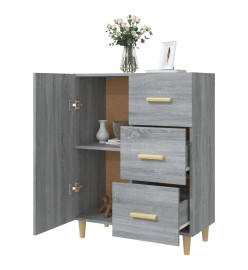 Buffet sonoma gris 69,5x34x90 cm bois d'ingénierie