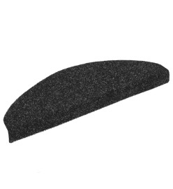 Tapis autoadhésifs de marches 10 pcs Noir 65x21x4 cm Aiguilleté