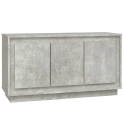 Buffet gris béton 102x35x55 cm bois d'ingénierie