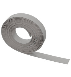 Bordures de jardin 5 pcs gris 10 m 10 cm polyéthylène