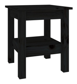 Table basse Noir 35x35x40 cm Bois massif de pin