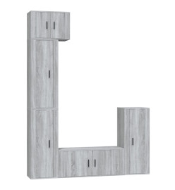 Ensemble de meubles TV 5 pcs Sonoma gris Bois d'ingénierie